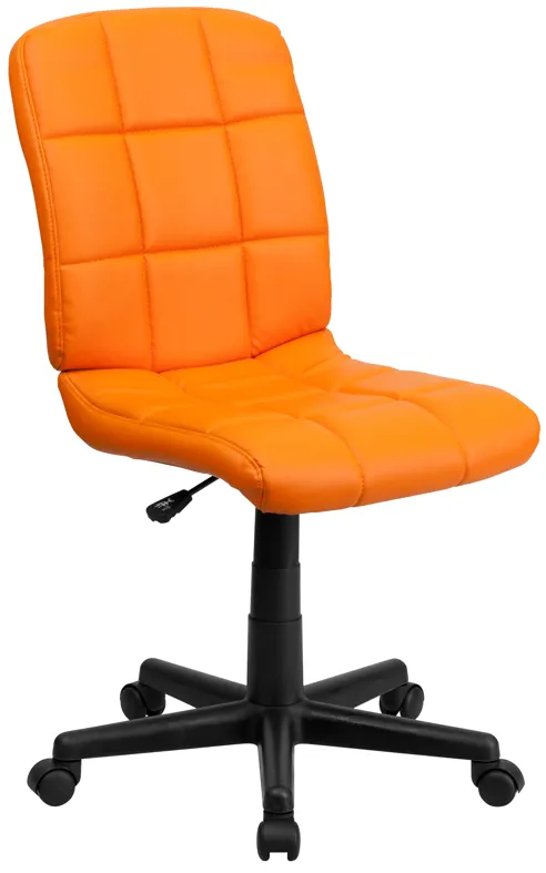 Clayton Mid-Back Quilted Vinyl Swivel Task Office Chair