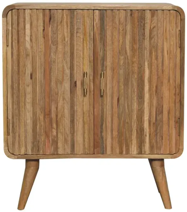Artisan Furniture Solid Wood T-bar Ridged Cabinet
