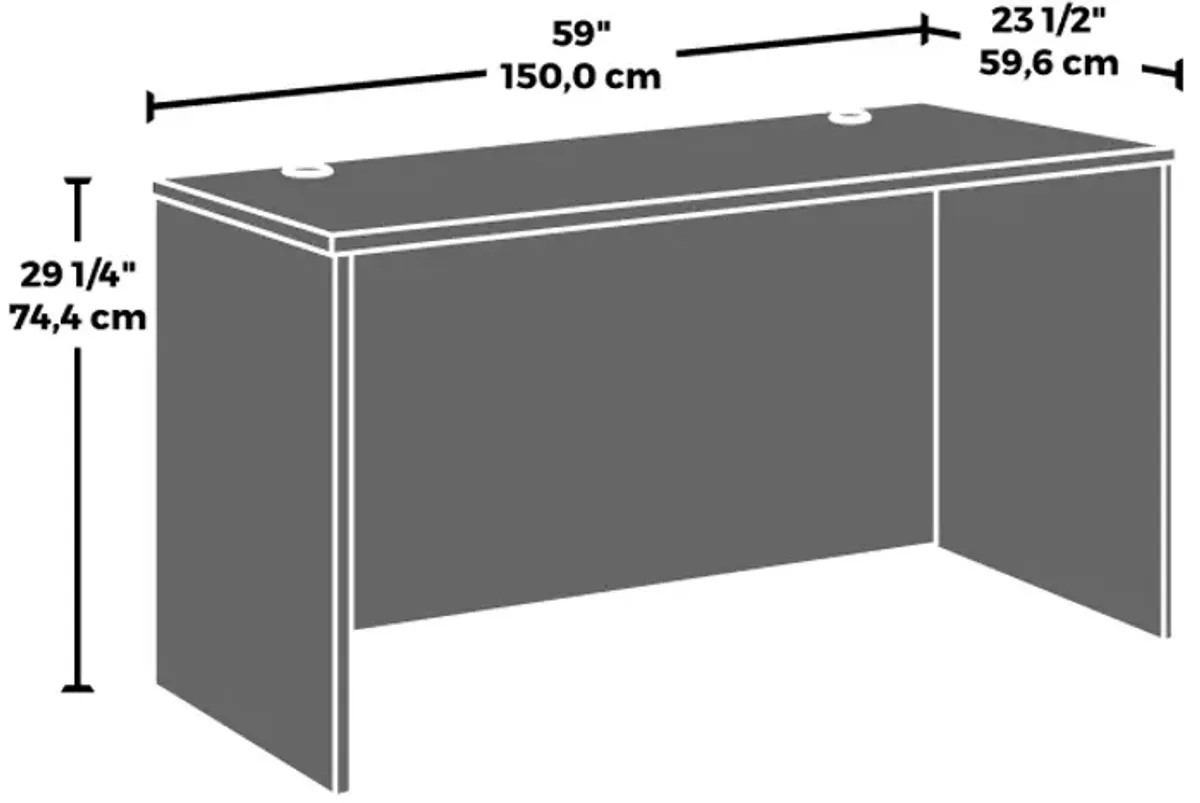 Affirm 60 X 24 Desk Shell