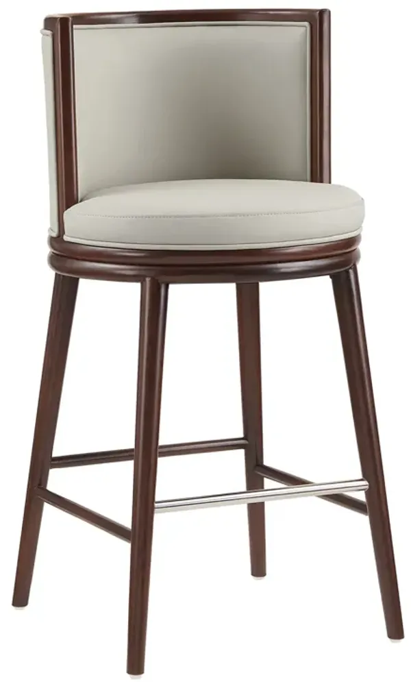 Evalyn Light Gray Bar Stools (Set of 2)