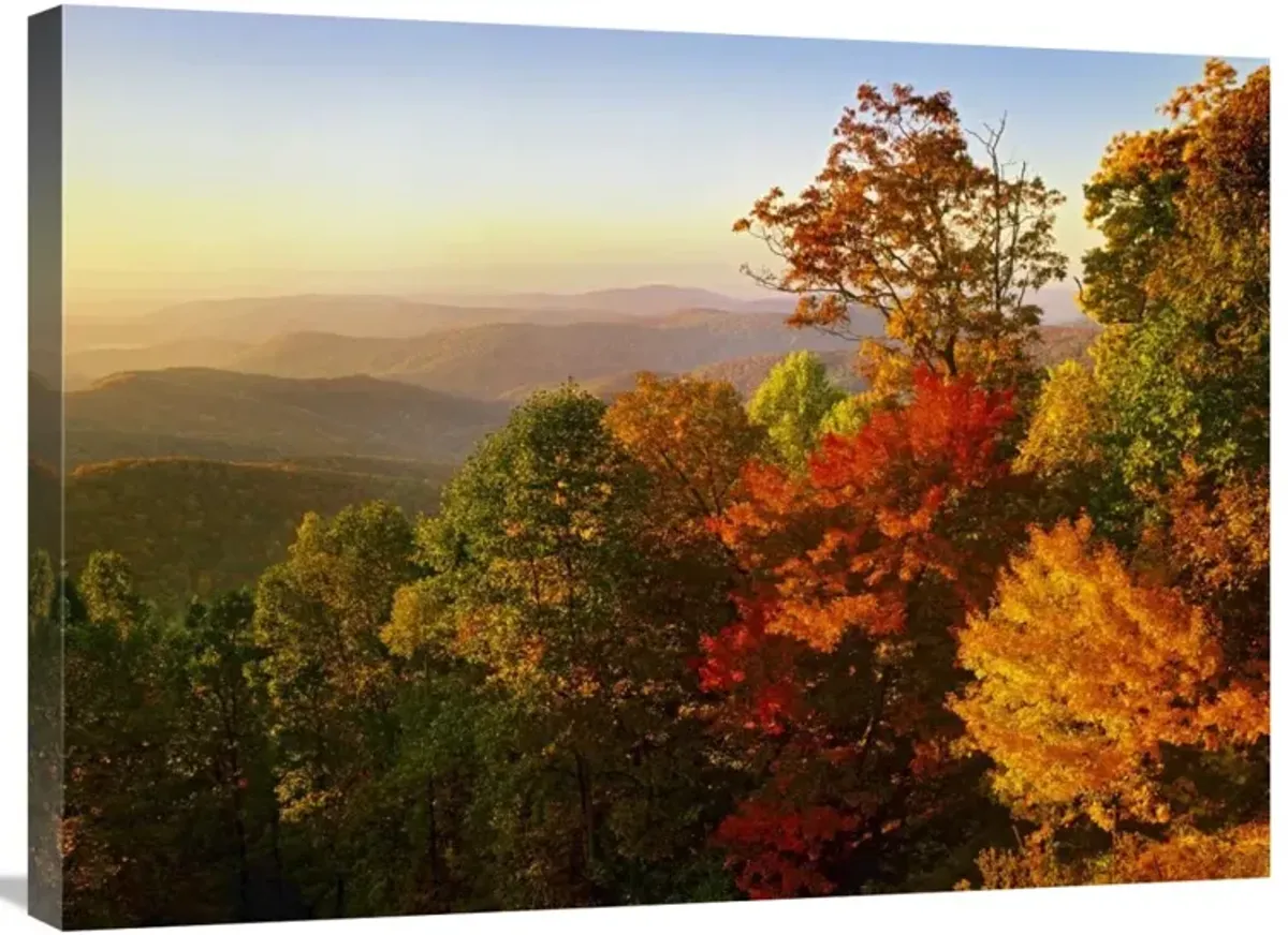 Blue Ridge Mountains from Bluff Mountain Overlook, North Carolina-Canvas Art-32x24