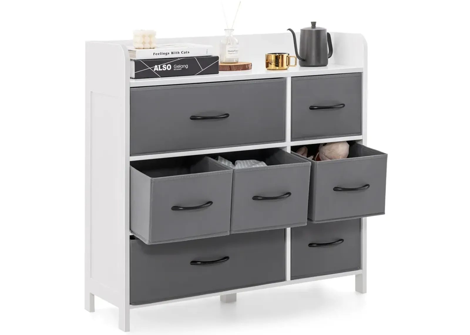 7-Drawer Fabric Dresser for Bedroom Storage and Organization