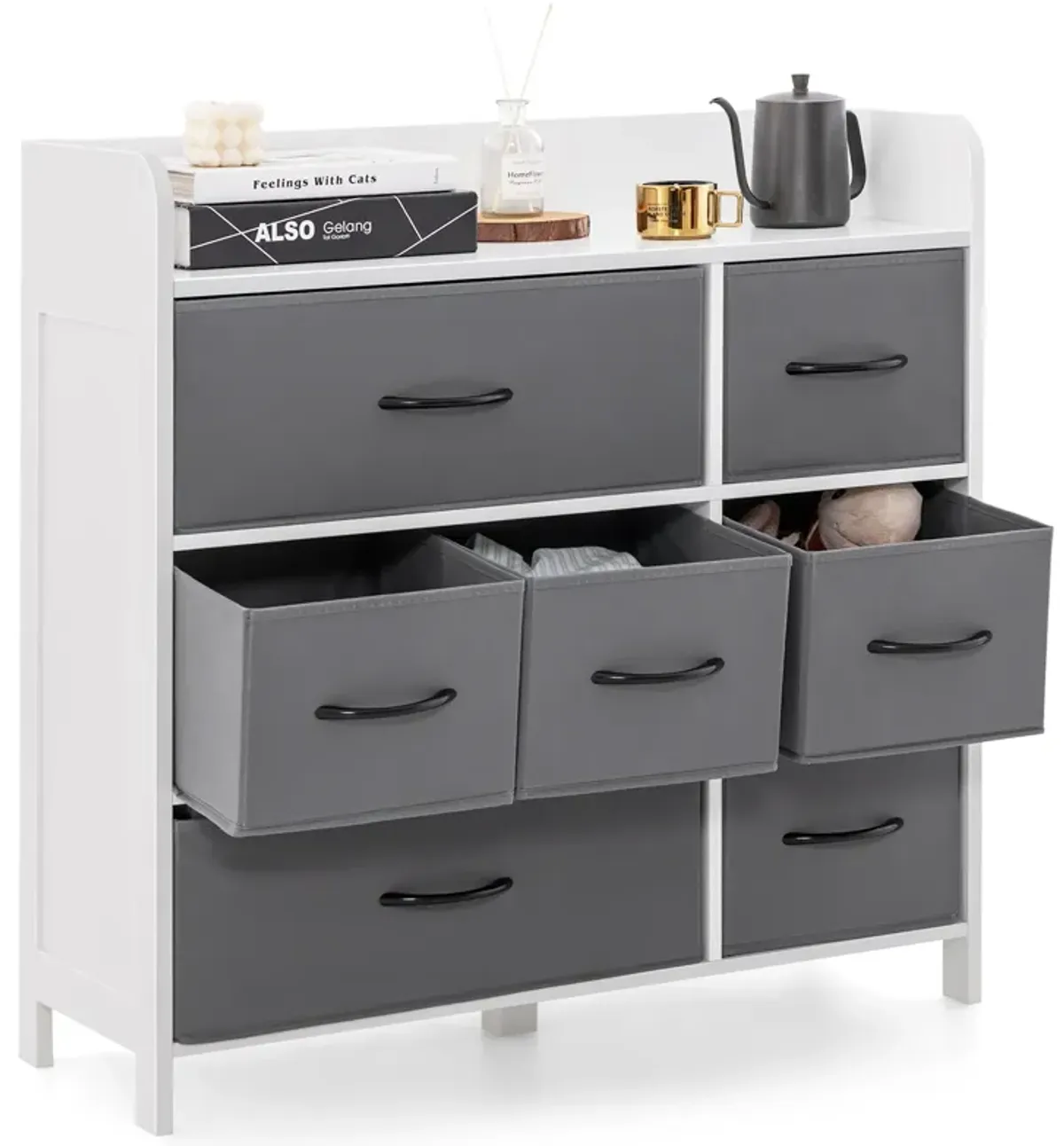 7-Drawer Fabric Dresser for Bedroom Storage and Organization