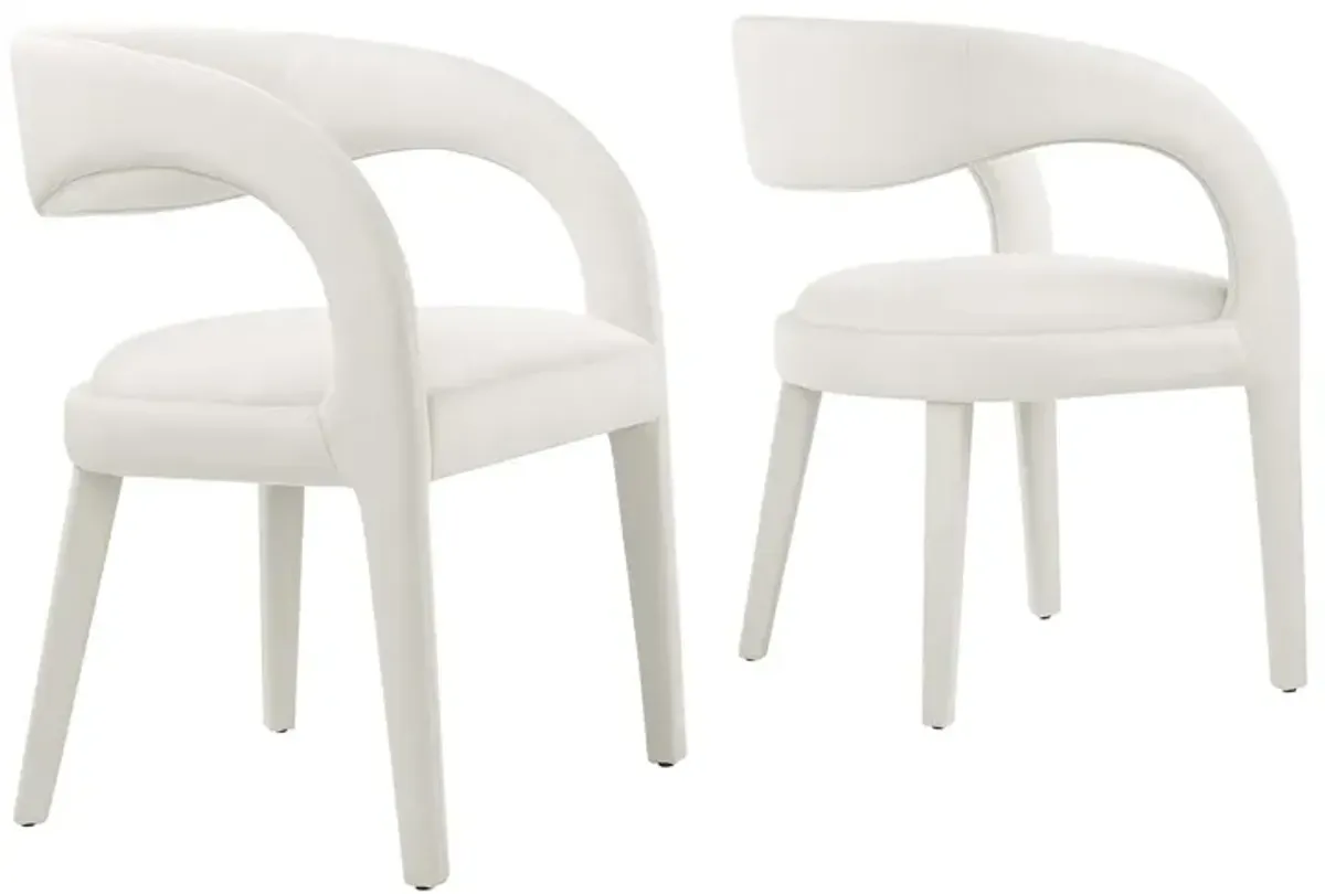 Pinnacle Performance Velvet Dining Chair Set of Two