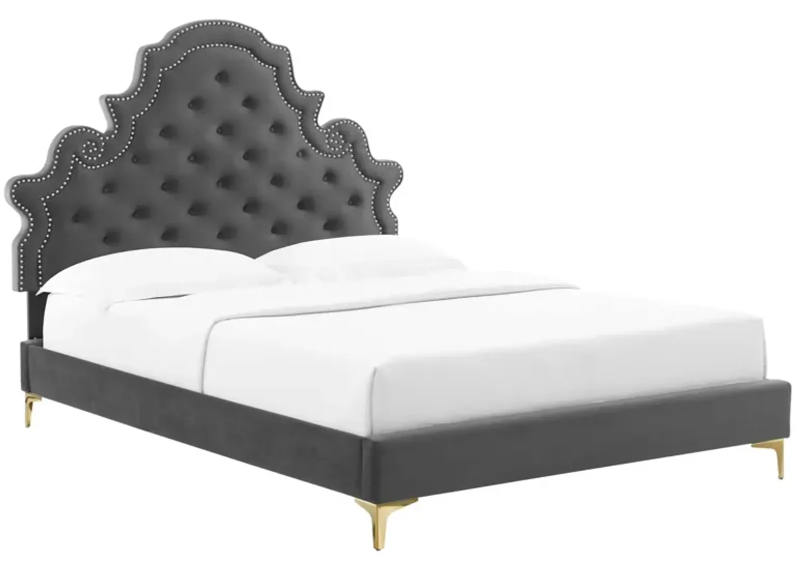 Modway - Gwyneth Tufted Performance Velvet Twin Platform Bed