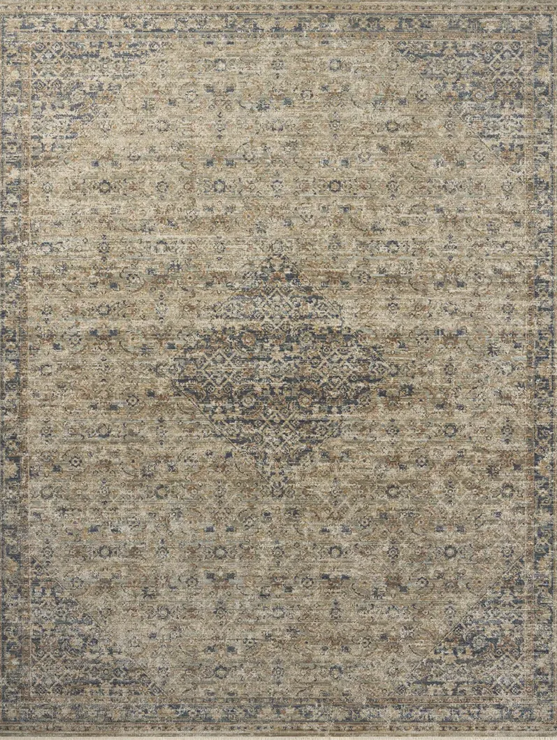 Heritage HER-08 Sage / Navy 4''0" x 10''0" Rug by Patent Pending