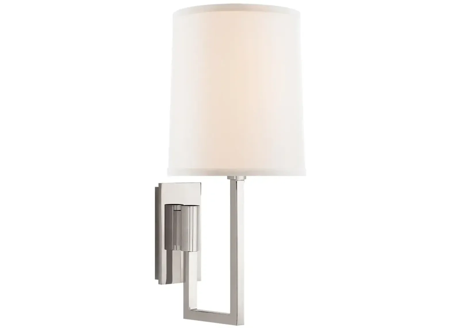 Aspect Library Sconce in Polished Nickel