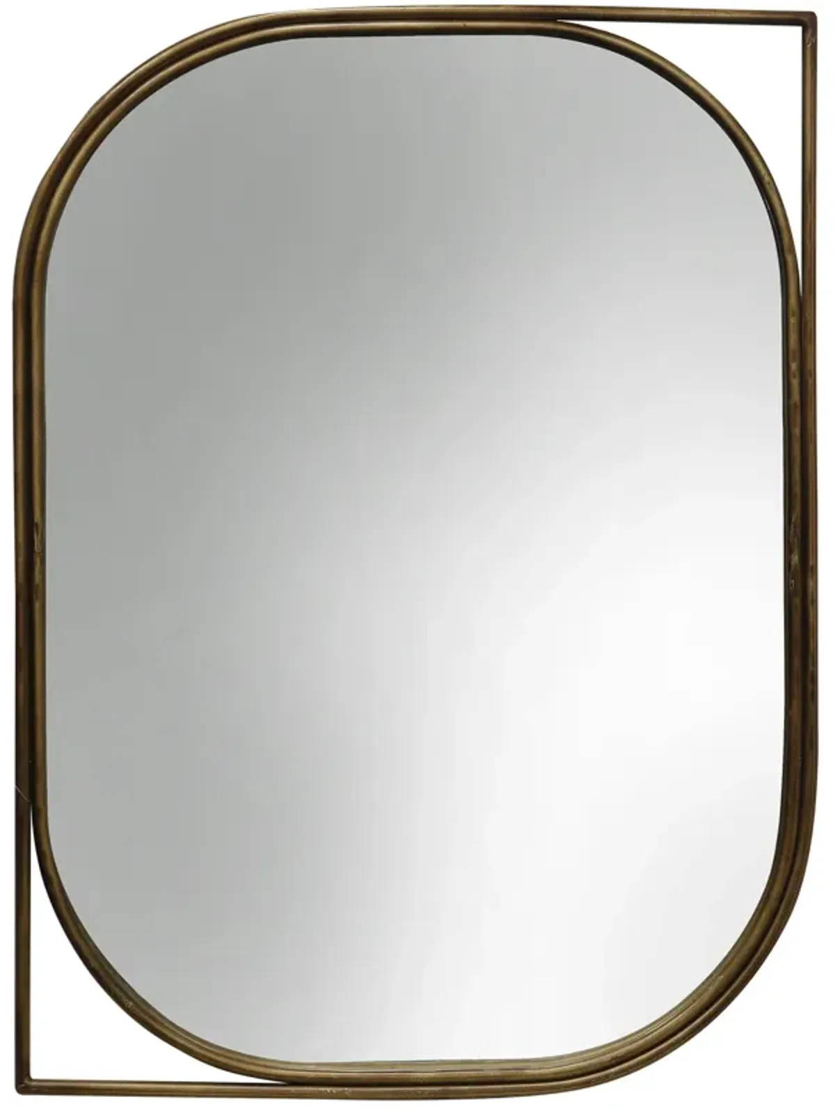 Right Facing Gold Mirror