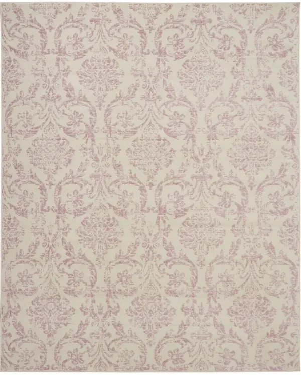 Jubilant JUB09 Ivory/Pink 7' x 10' Rug