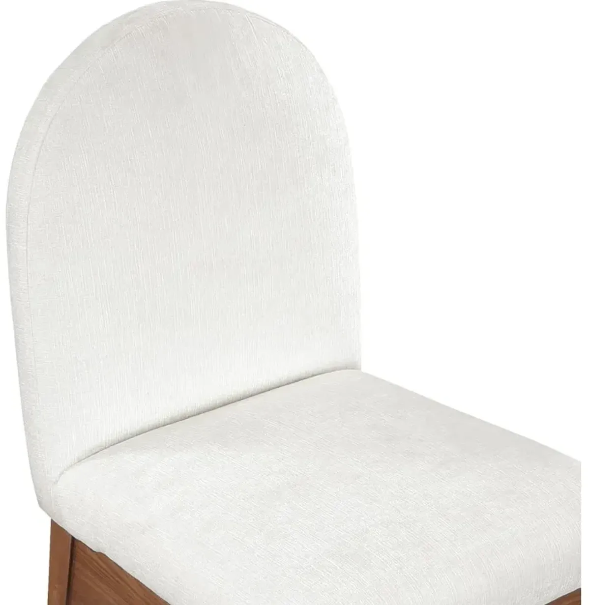 Meridian Furniture Waldorf Cream Chenille Fabric Dining Chair
