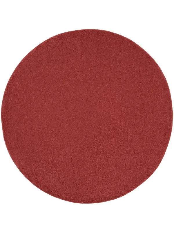 Nourison Essentials NRE01 Brick Red 8' x Round Rug