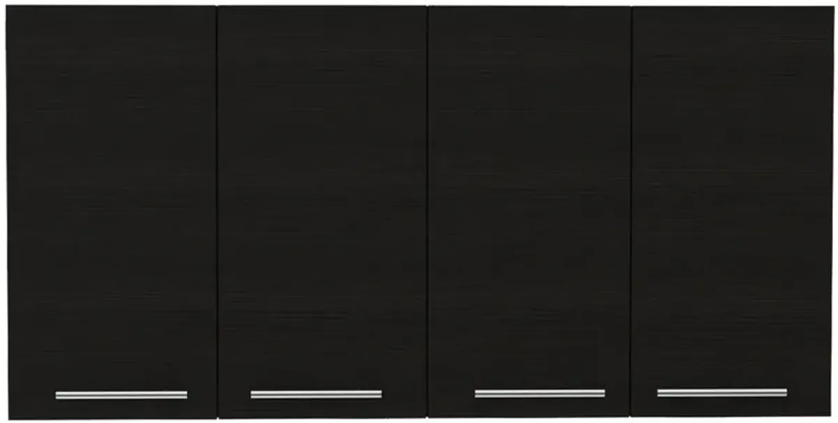 Stockton Rectangle Four Swing Doors Wall Cabinet Wengue