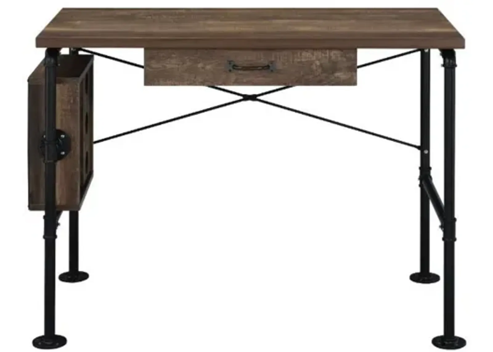 Endang Writing Desk, Weathered Oak & Black Finish 92595