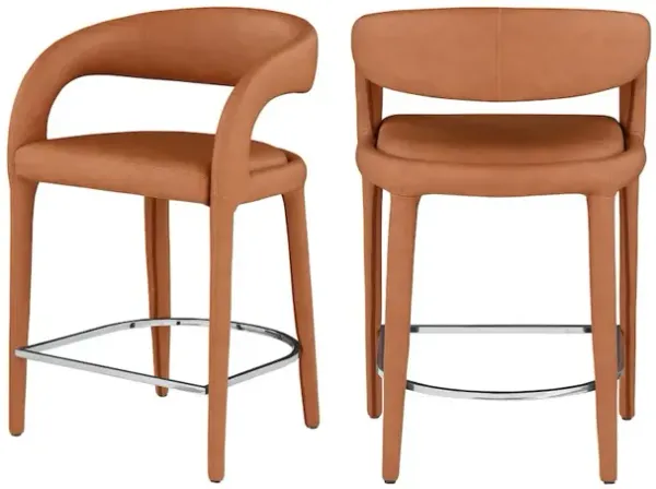 Meridian Furniture Sylvester Vegan Leather Stool