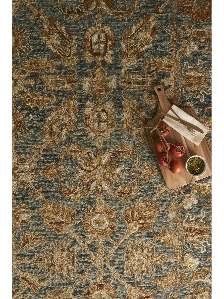 Victoria VK05 Slate/Slate 7'9" x 9'9" Rug