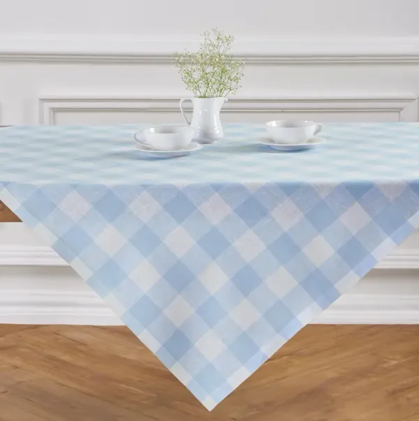 Solino Home 100% Pure Linen Table Throw - Buffalo Check
