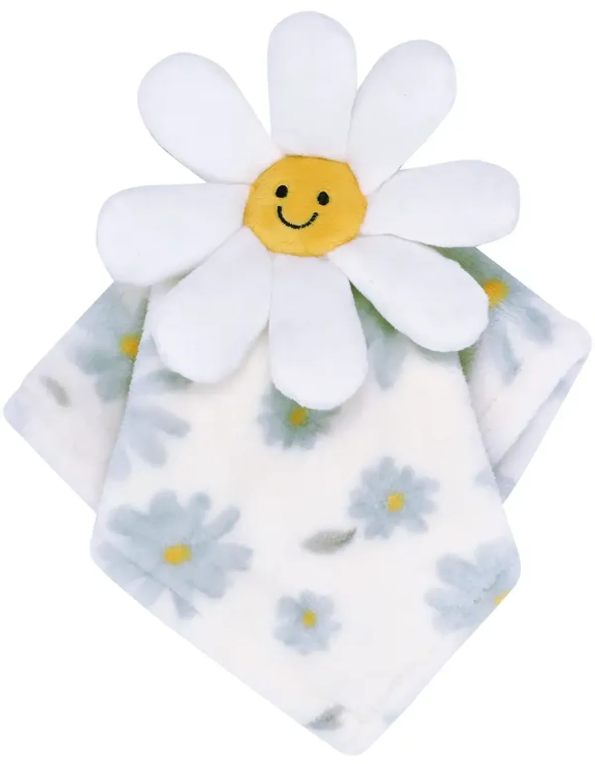 Lambs & Ivy Sweet Daisy Lovey White Flower Plush Security Blanket