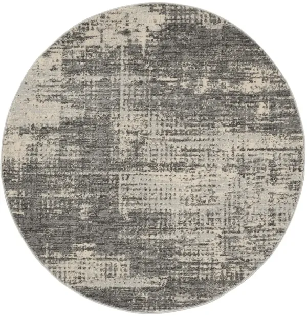 CK950 Rush CK953 Gray/Beige 4' x Round Rug