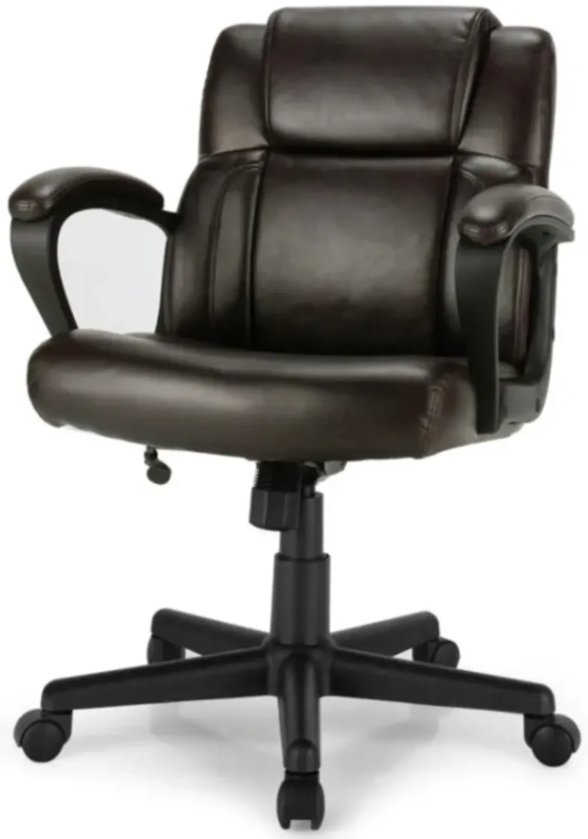 Hivvago Adjustable Leather Executive Office Chair Computer Desk Chair with Armrest