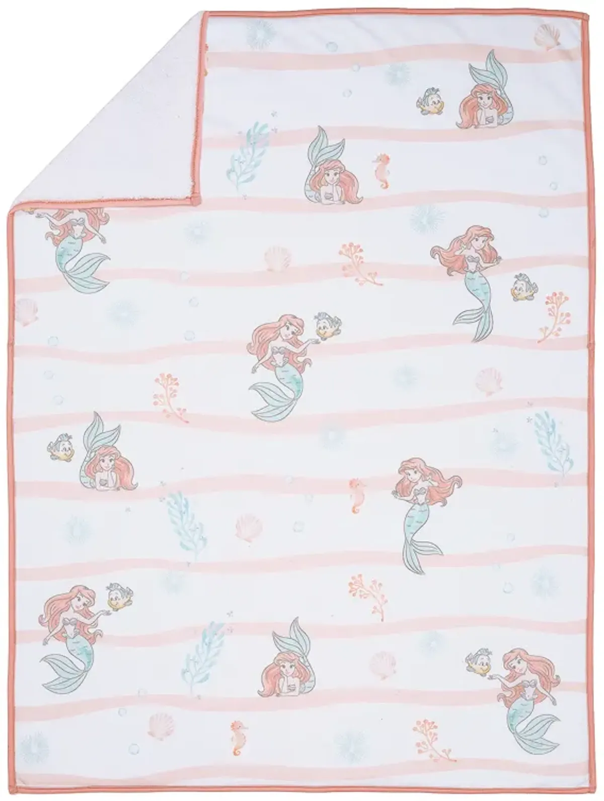 Bedtime Originals Disney Baby The Little Mermaid White Baby Blanket - Ariel