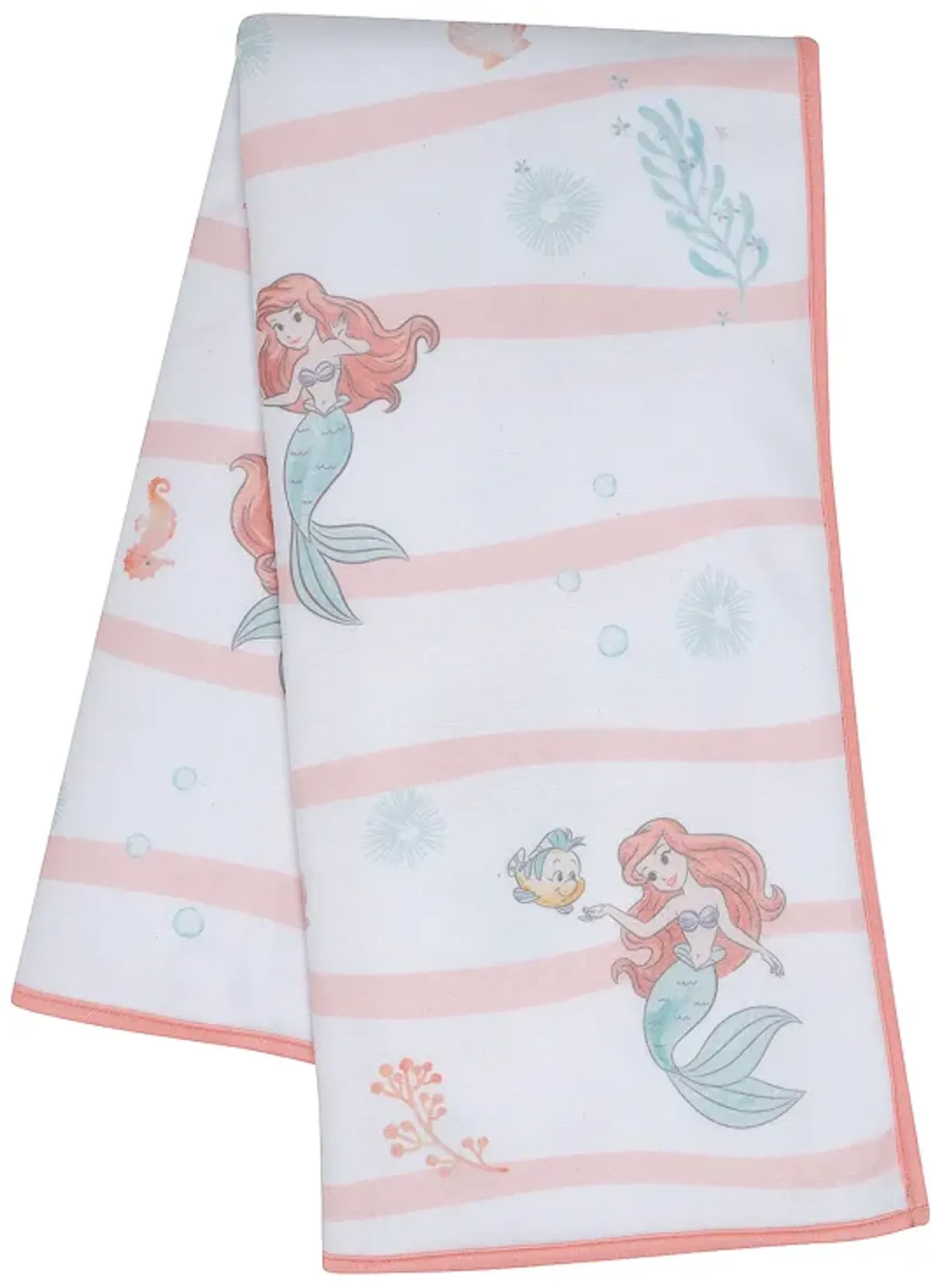 Bedtime Originals Disney Baby The Little Mermaid White Baby Blanket - Ariel