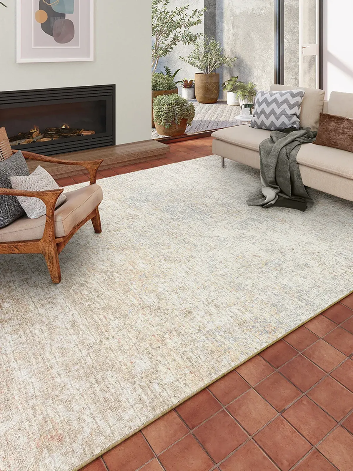 Winslow WL3 Khaki 3' x 5' Rug