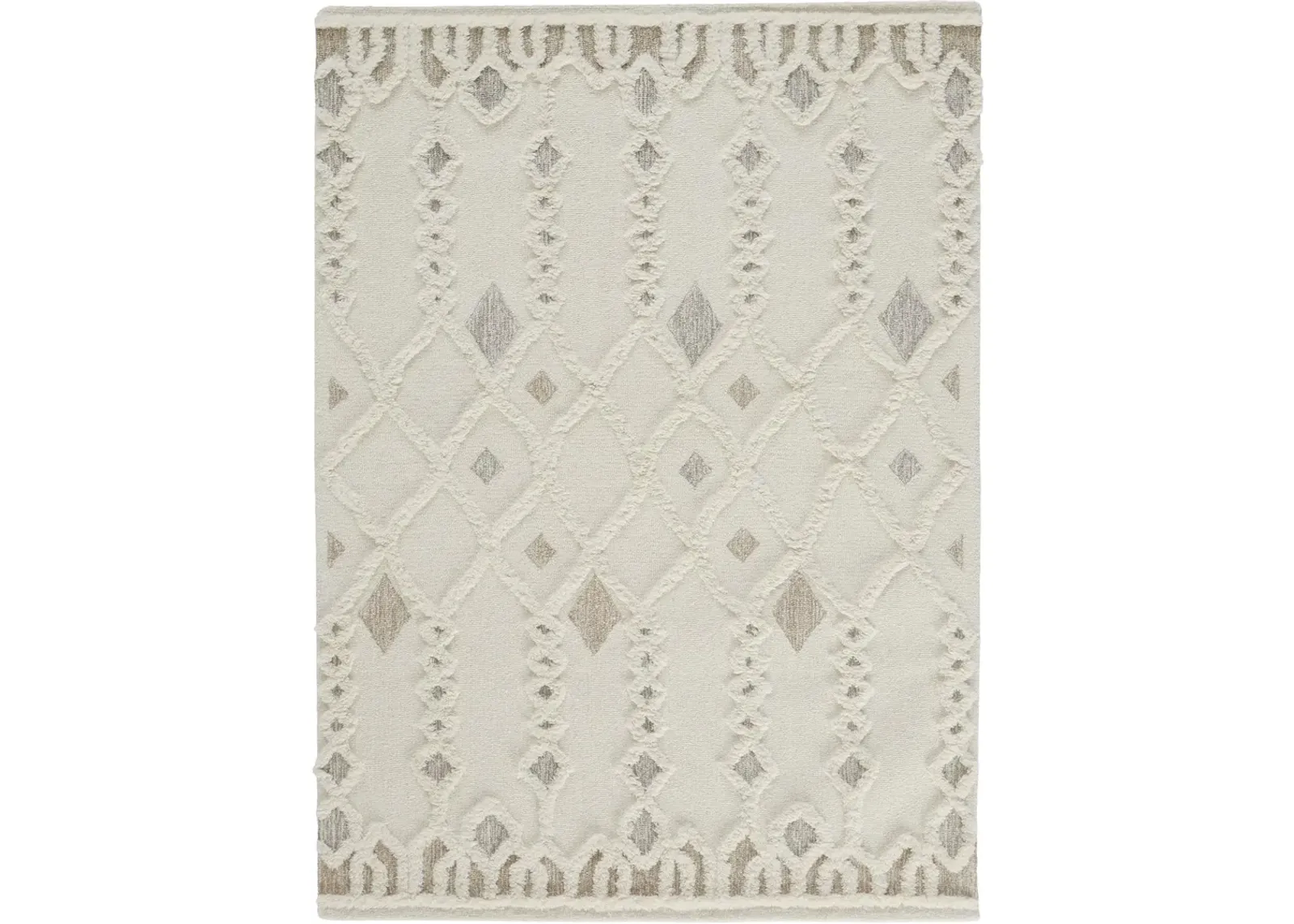 Anica 8011F Ivory/Tan/Silver 5' x 8' Rug