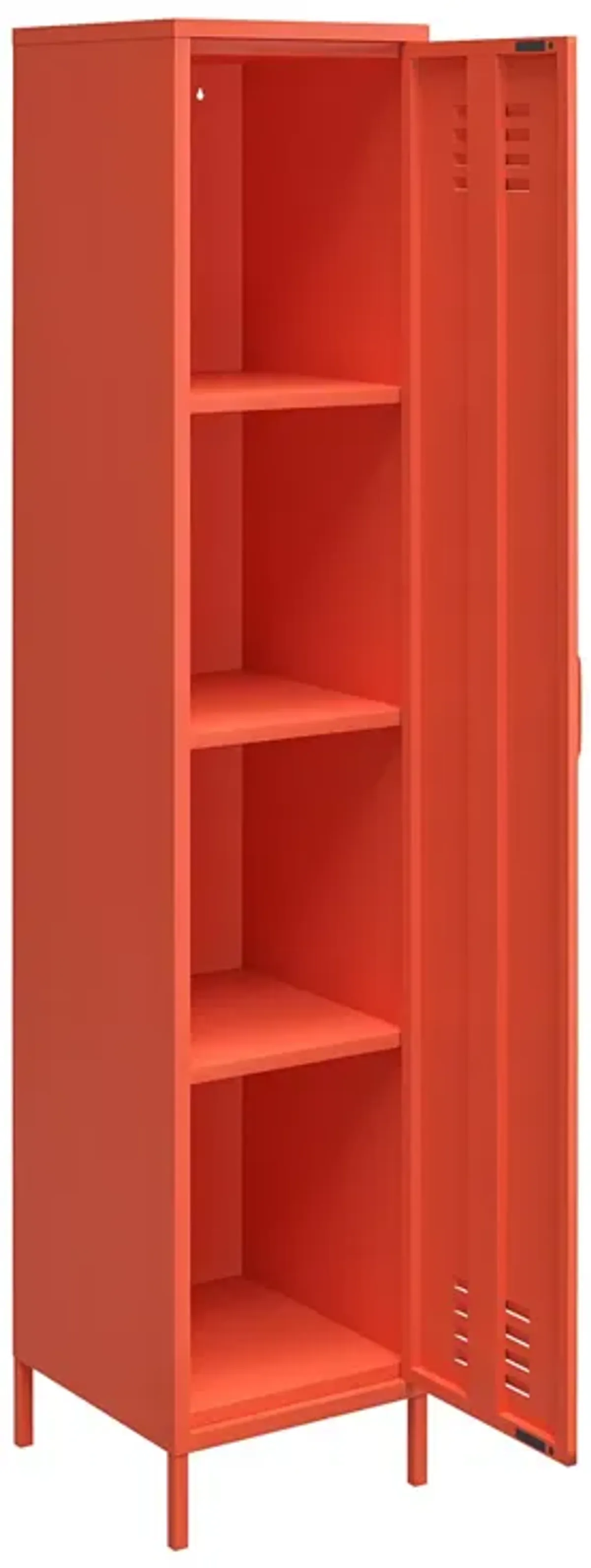 Cache Cache 1 Door Tall Single Metal Locker Style Storage Cabinet