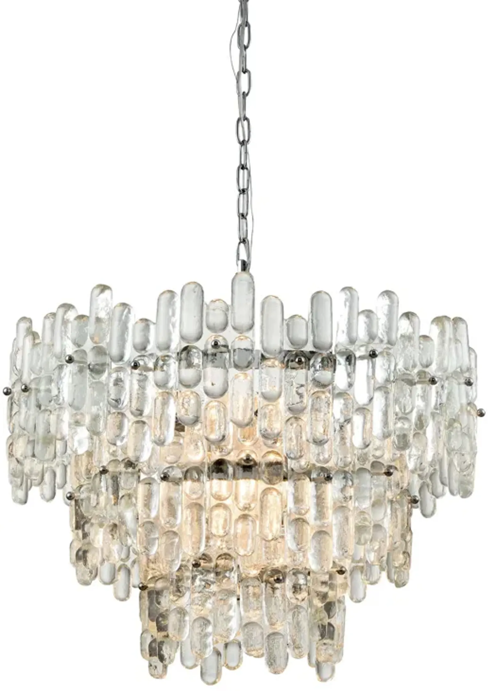 Icy Reception 27" 9 Light Chandelier