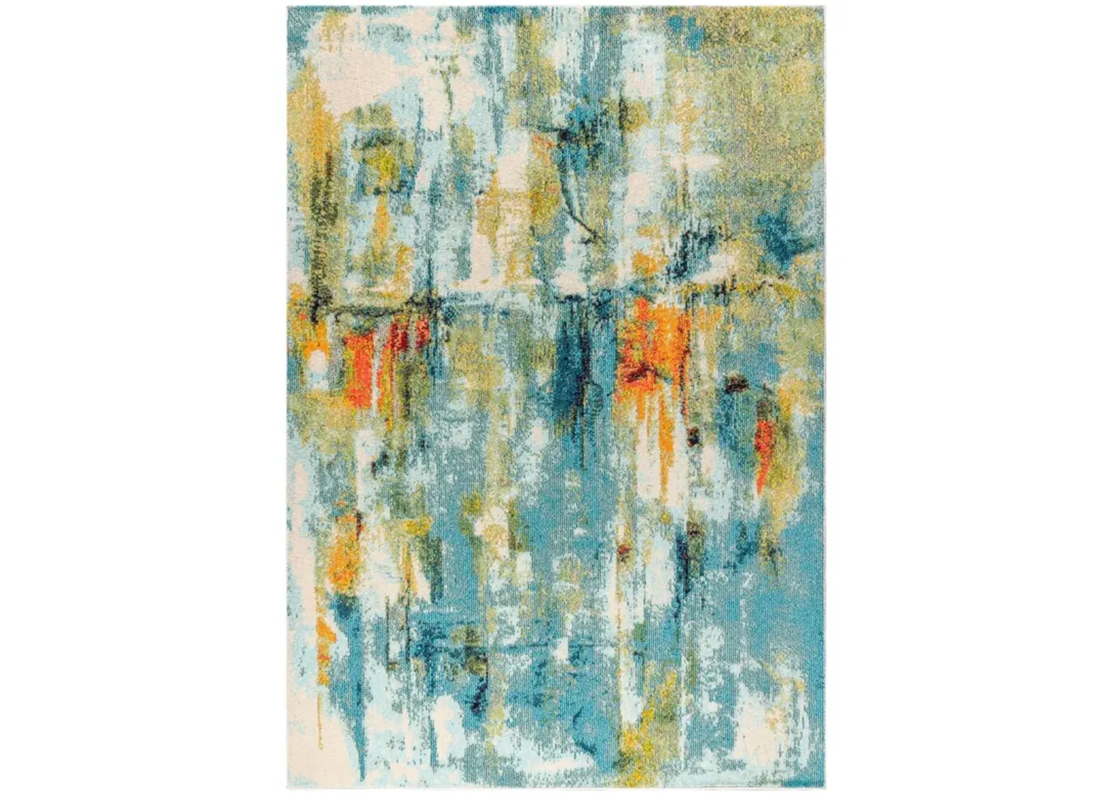 Contemporary Pop Modern Abstract Waterfall Area Rug