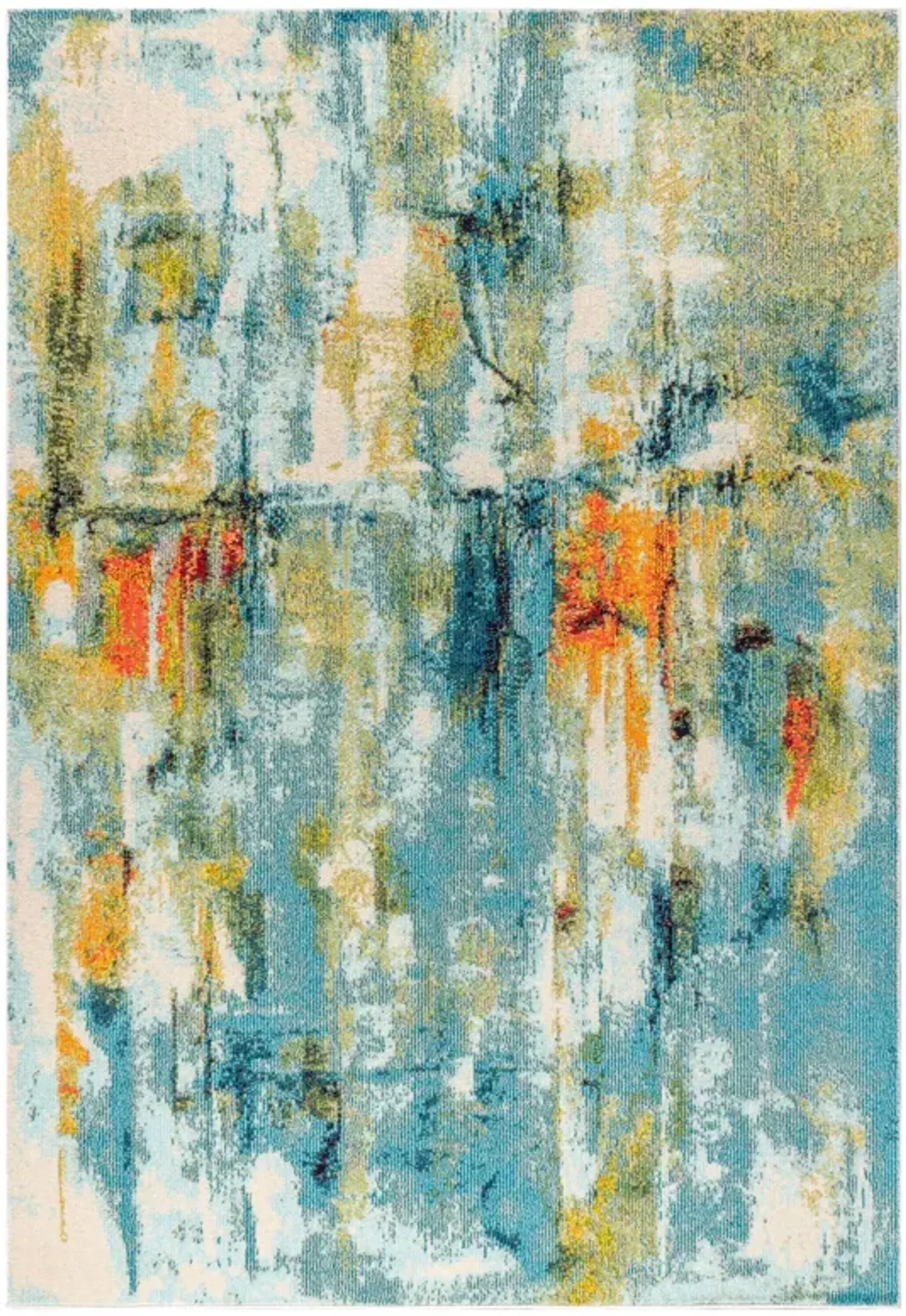 Contemporary Pop Modern Abstract Waterfall Area Rug