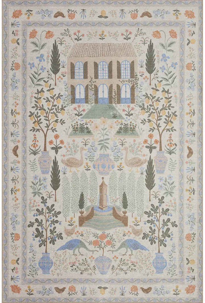 Menagerie MEN03 Cream 7'6" x 9'6" Rug