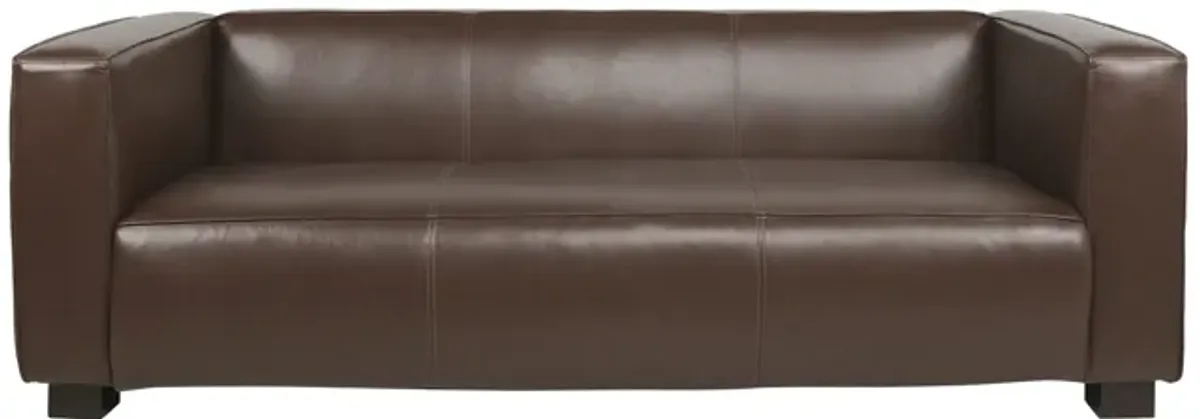 Merax Mid Century PU Leather Sofa Couch