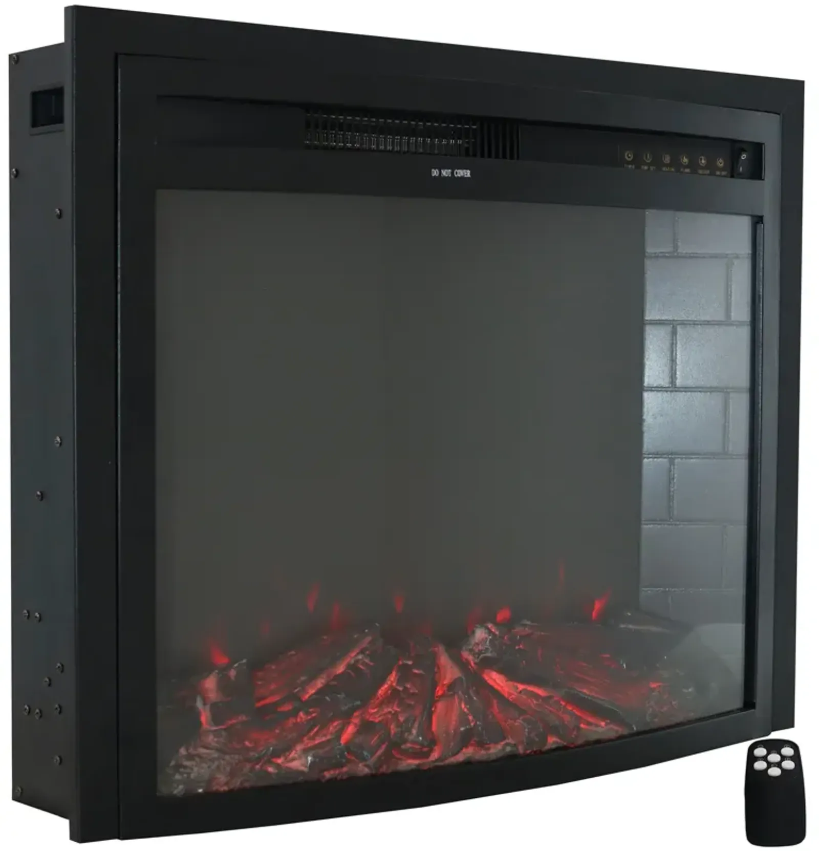 Sunnydaze 30 in Cozy Warmth Indoor Electric Fireplace Insert - Black