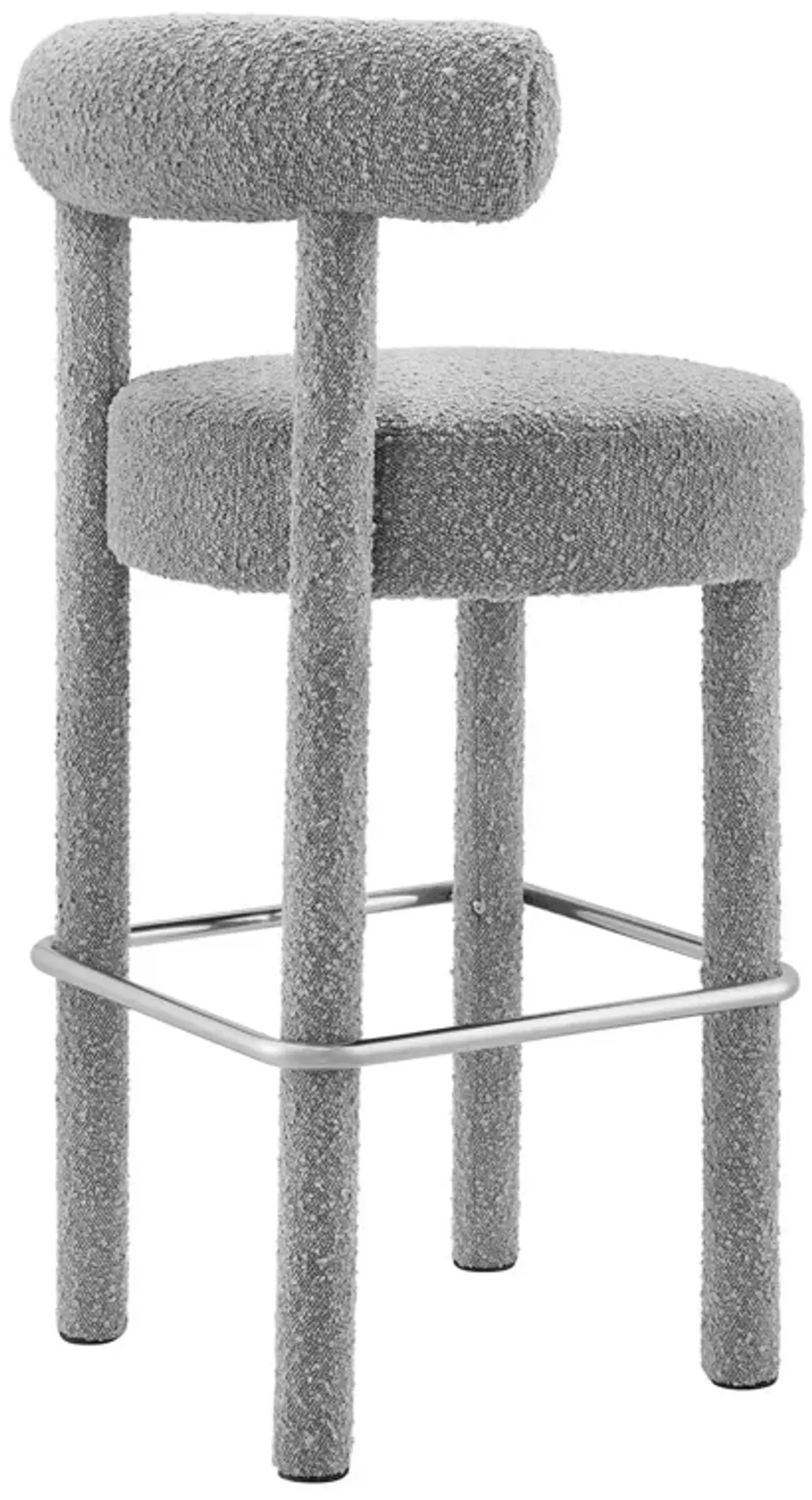 Toulouse Boucle Fabric Bar Stool