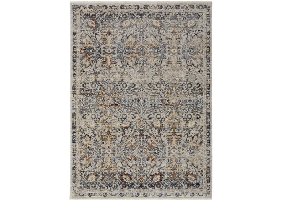 Kaia 39GNF Tan/Blue/Orange 3' x 12' Rug