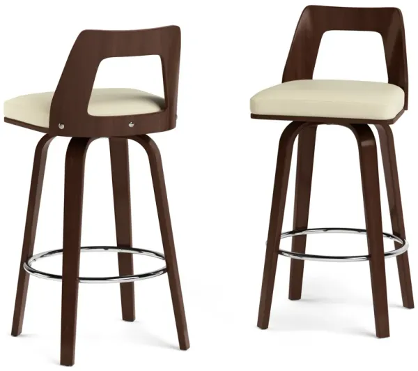 Ellison Bentwood Swivel Bar Stool (Set of 2)