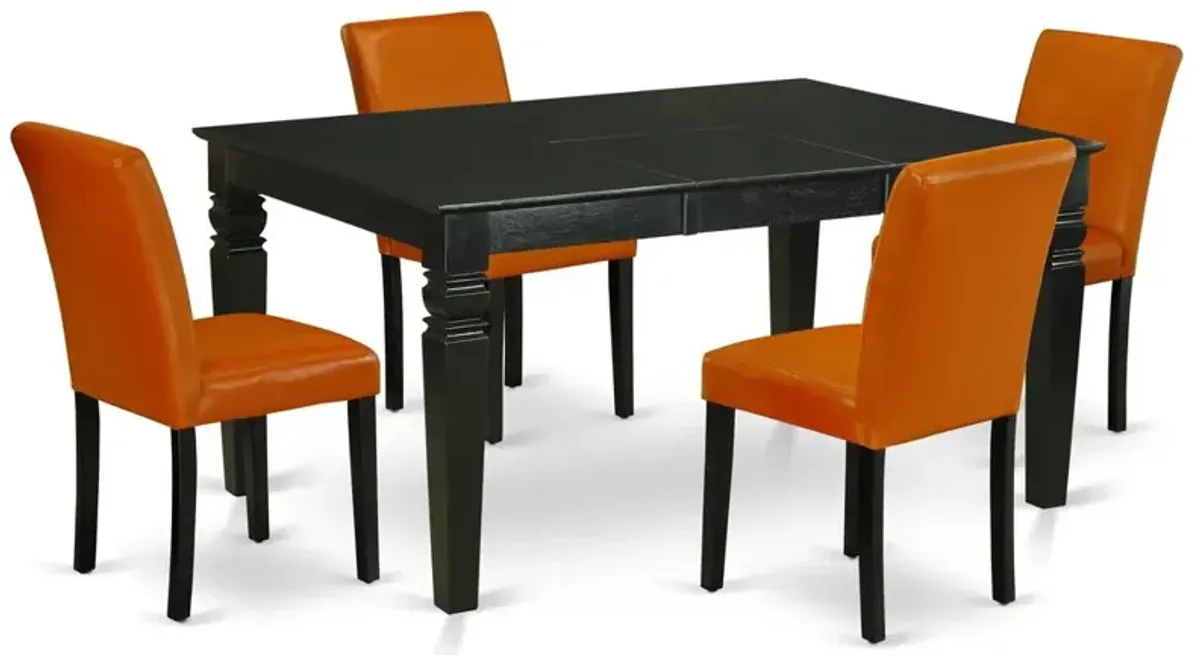 Dining Room Set Black, WEAB5-BLK-61