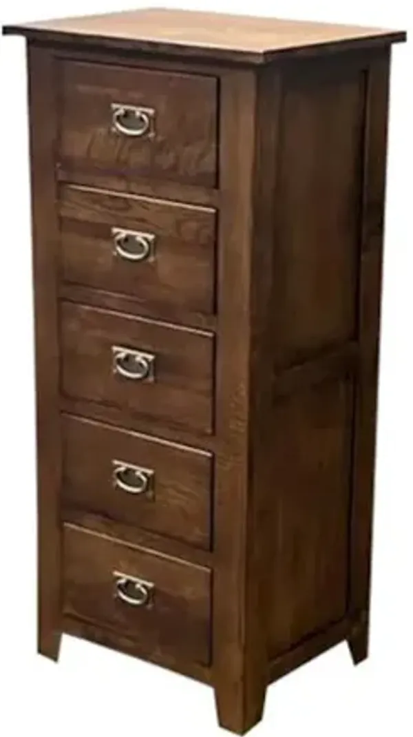Crafters and Weavers Mission 5 Drawer Lingerie Dresser W