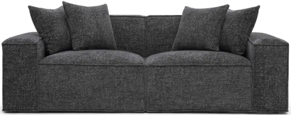 Mindy Chenille Basketweave Modular Loveseat