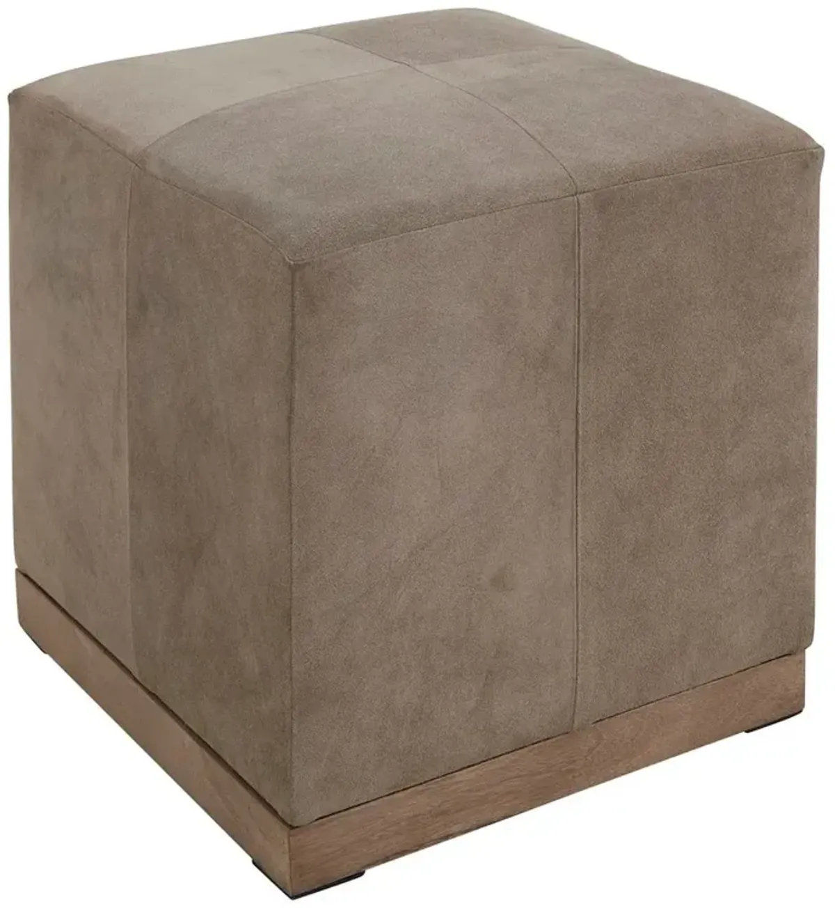 Felix Small Leather Ottoman