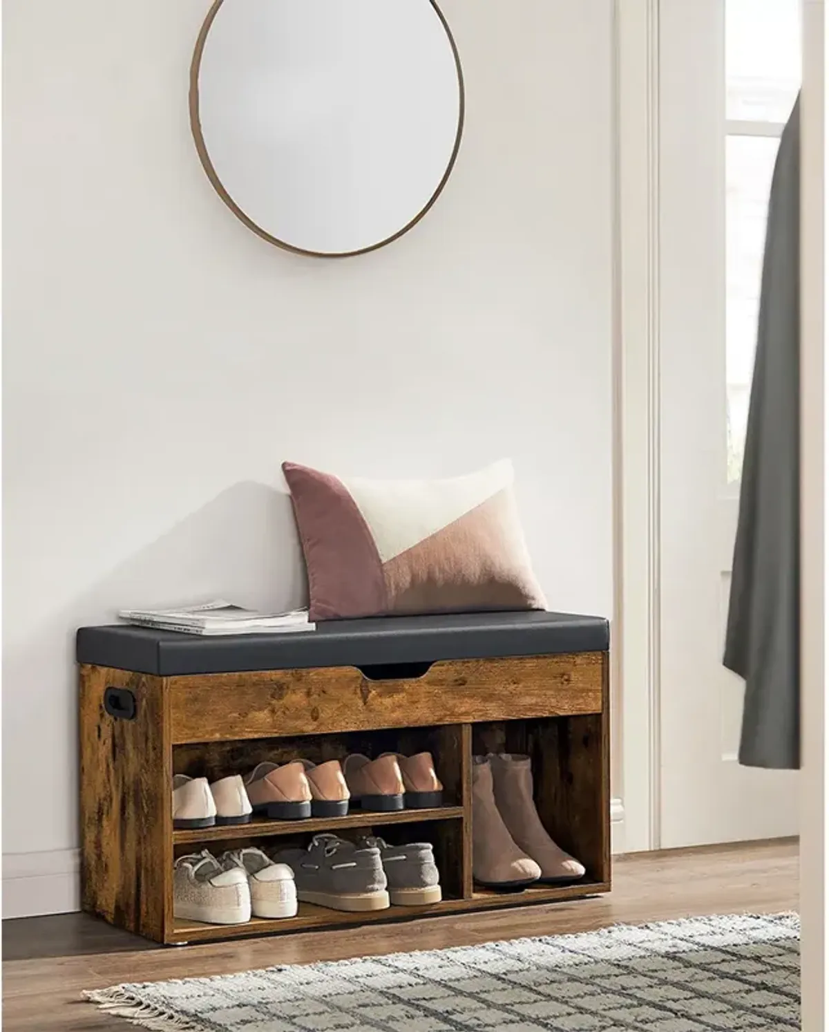 Storage Bench with Cushion: Stylish and Comfortable Seating with Hidden Storage Solutions