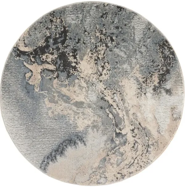 Maxell MAE08 Gray 5'3" x Round Rug