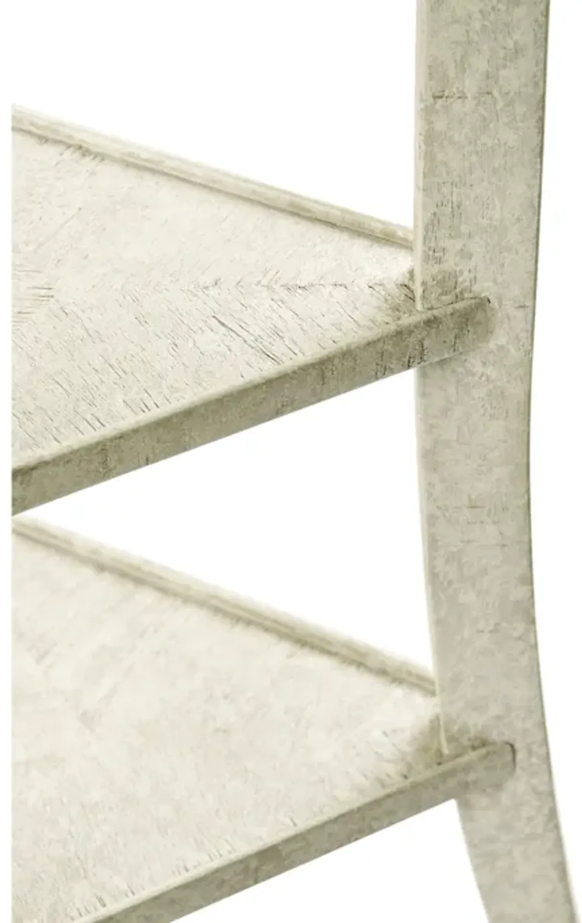 Whitewash Trefoil Side Table