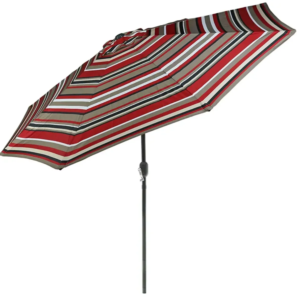 Sunnydaze 9 ft Aluminum Patio Umbrella with Tilt and Crank