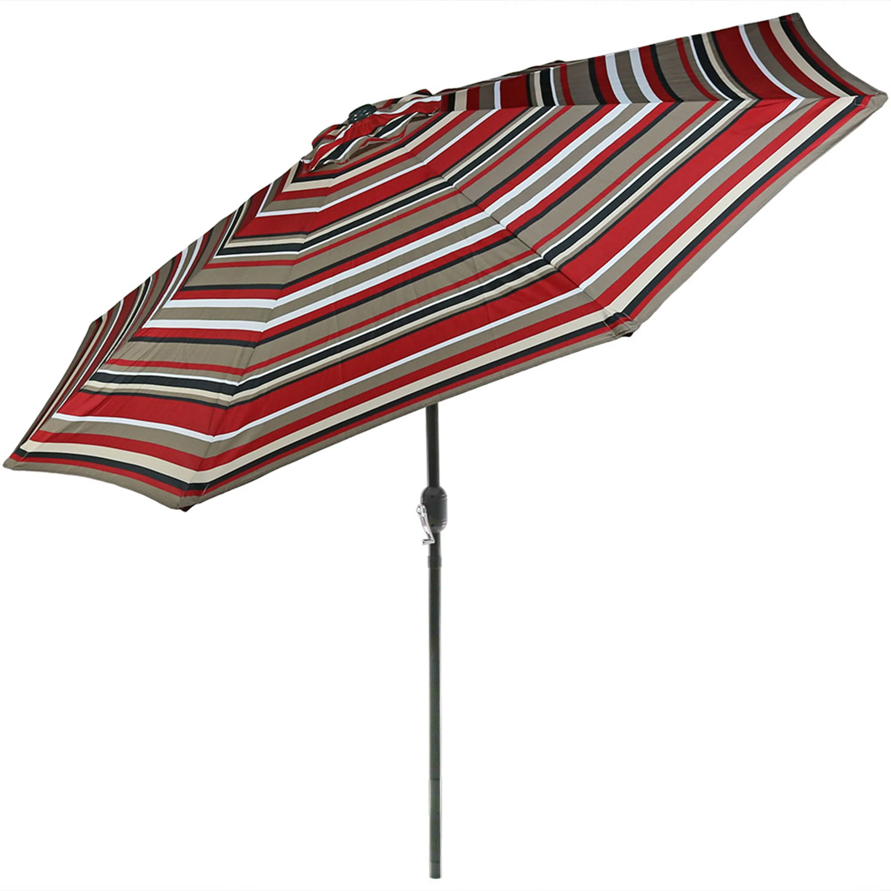 Sunnydaze 9 ft Aluminum Patio Umbrella with Tilt and Crank