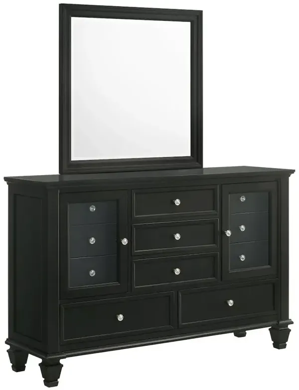 Coaster Co. of America Sandy Beach 11-drawer Dresser with Mirror Black