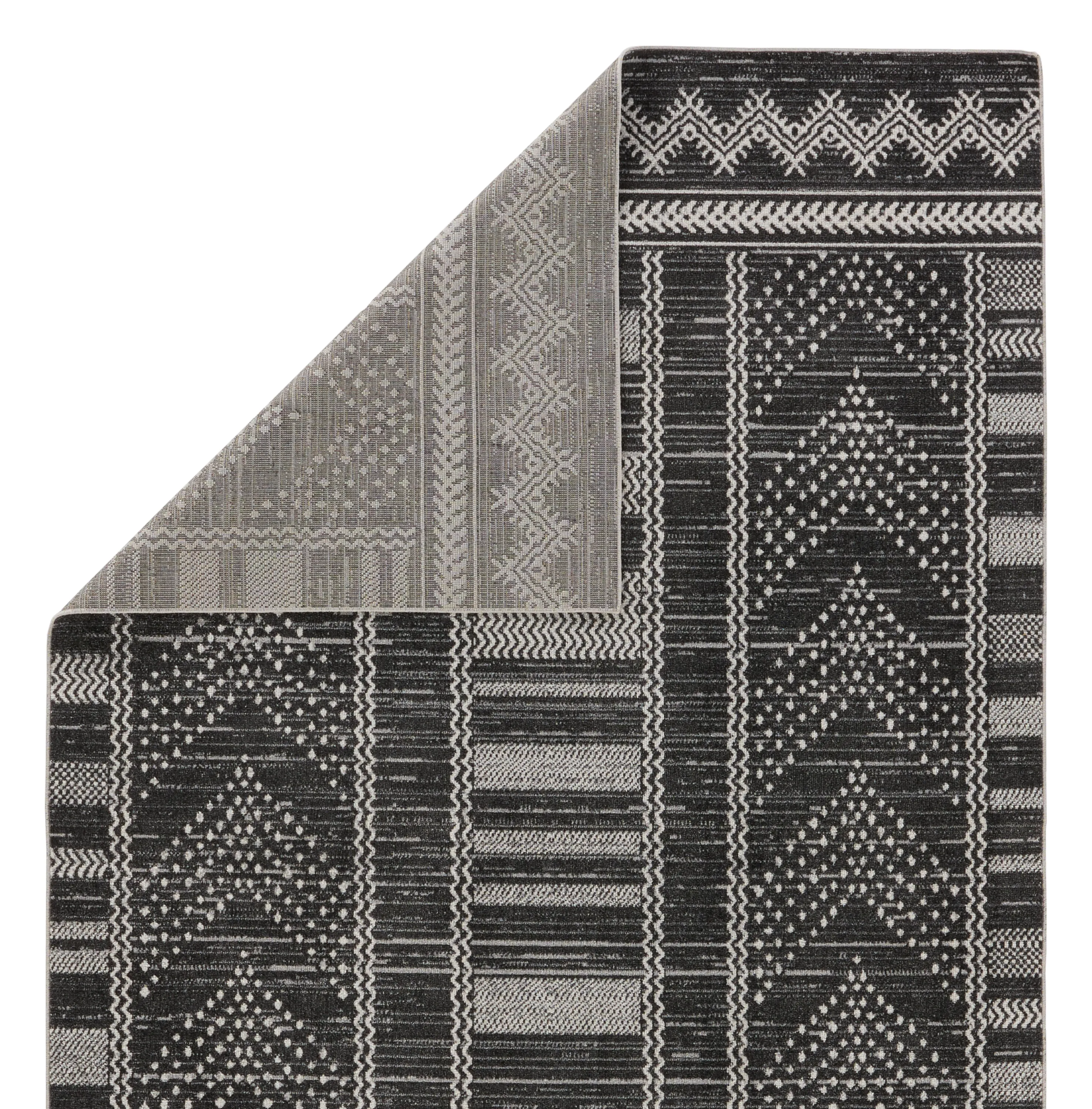 Nadine Mateo Black 2' x 6' Runner Rug