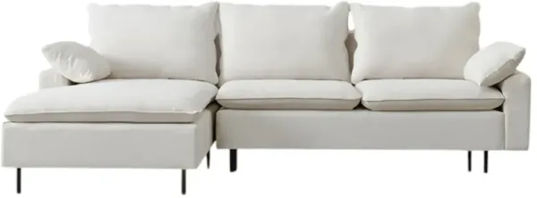 L-Shaped Sectional Sofa – Modern Couch with Comfortable Seating for Living Room or Lounge Area