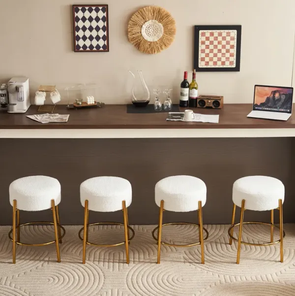 Streamdale 24" Tall Round Bar Stools - Set of 2